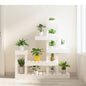 Suporte para plantas 92x25x97 cm pinho maciço branco