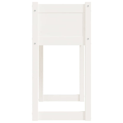 Vaso/floreira 78x40x81 cm pinho maciço branco