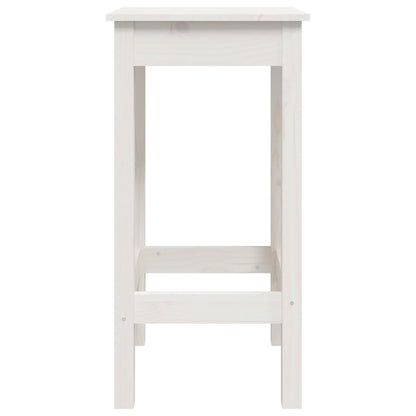Cadeiras de bar 2 pcs 40x40x78cm madeira de pinho maciça branco
