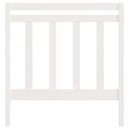 Cabeceira de cama 95x4x100 cm pinho maciço branco