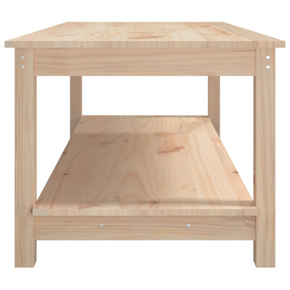 Mesa de centro 110x55x45 cm madeira de pinho maciça