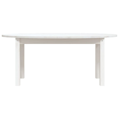 Mesa de centro 110x55x45 cm madeira de pinho maciça branco