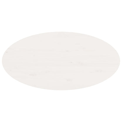 Mesa de centro 80x40x35 cm madeira de pinho maciça branco