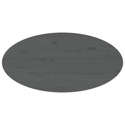 Mesa de centro 80x40x35 cm madeira de pinho maciça cinzento