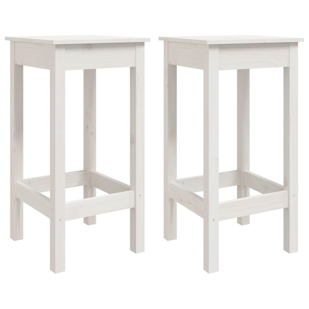 3 pcs conjunto de bar pinho maciço branco