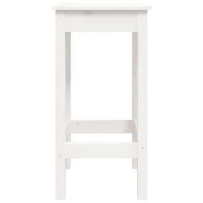 3 pcs conjunto de bar pinho maciço branco