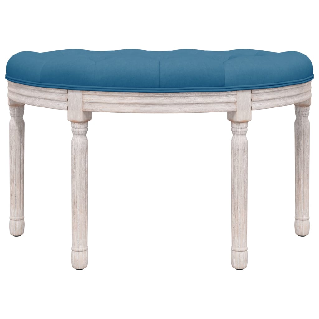 Banco 81,5x41x49 cm veludo azul