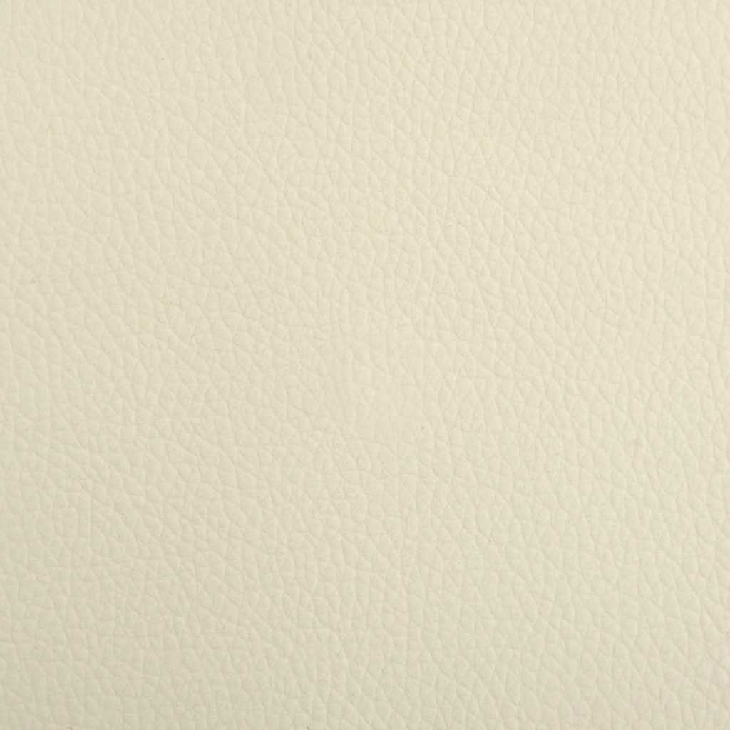 Cama para cães 95x55x30 cm couro artificial cor creme