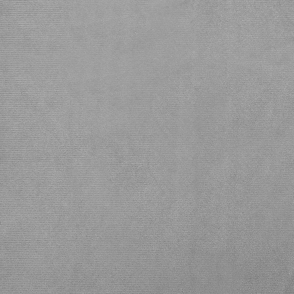 Cama para cães 70x45x30 cm veludo cinzento-claro