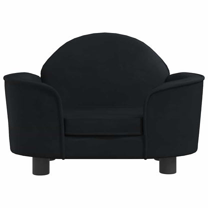 Cama para cães 66x40x45 cm veludo preto