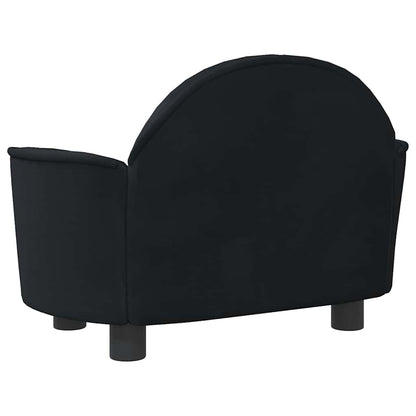 Cama para cães 66x40x45 cm veludo preto
