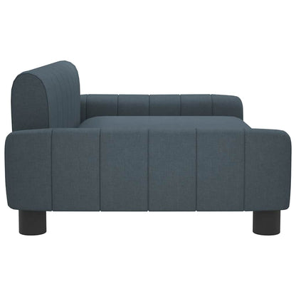 Cama para cães 90x53x30 cm tecido cinzento-escuro