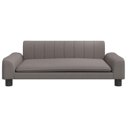 Cama para cães 90x53x30 cm tecido cinzento-acastanhado