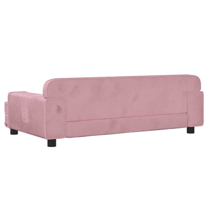 Cama para cães 90x53x30 cm veludo rosa