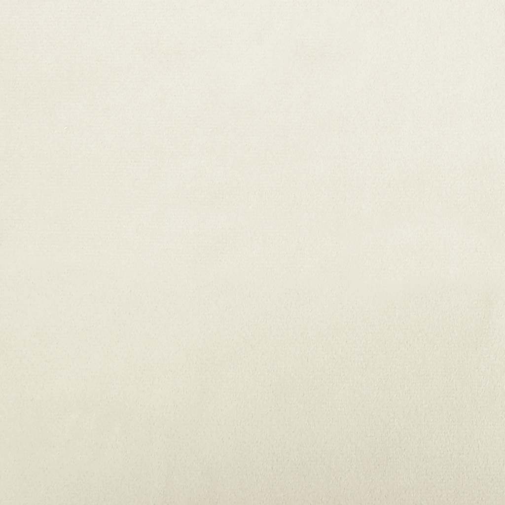 Cama para cães 90x53x30 cm veludo cor creme