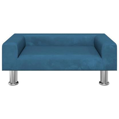 Cama para cães 70x45x26,5 cm veludo azul