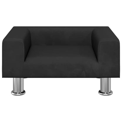 Cama para cães 50x40x26,5 cm veludo preto