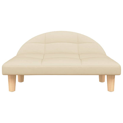 Cama para cães 70x52x30 cm tecido cor creme