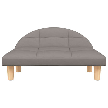 Cama para cães 70x52x30 cm tecido cinzento-acastanhado