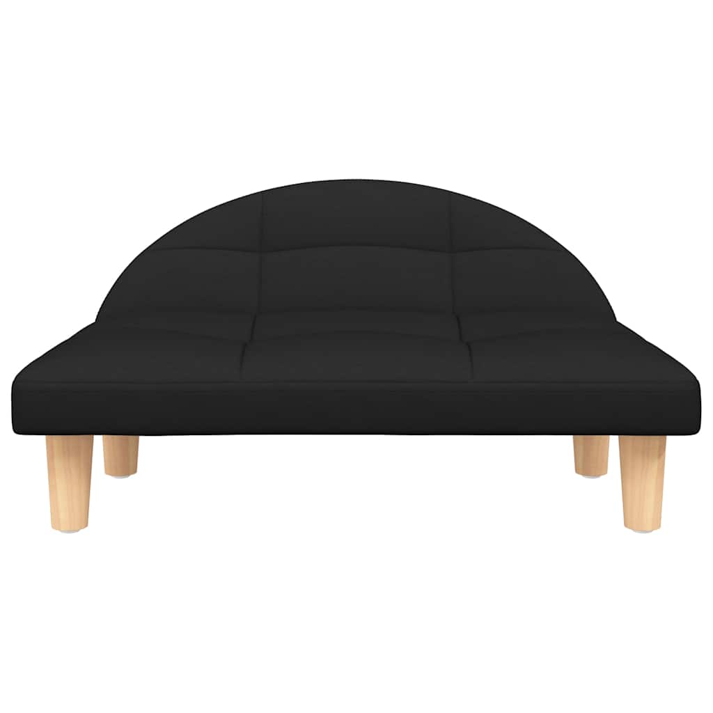 Cama para cães 70x52x30 cm tecido preto