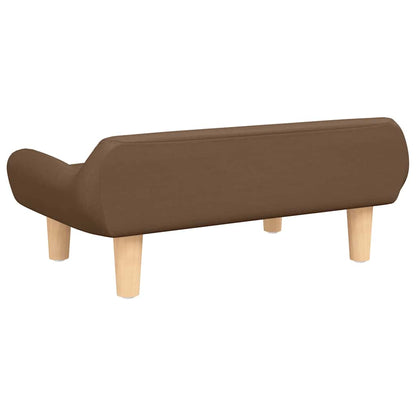 Cama para cães 70x40x24 cm tecido castanho