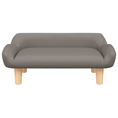 Cama para cães 70x40x24 cm tecido cinzento-acastanhado