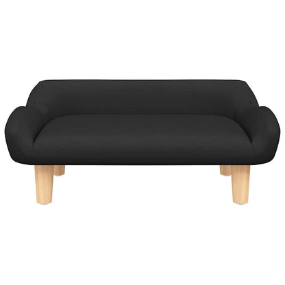 Cama para cães 70x40x24 cm tecido preto