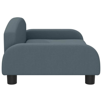 Cama para cães 70x45x30 cm tecido cinzento-escuro