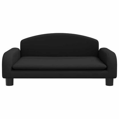 Cama para cães 70x45x30 cm tecido preto