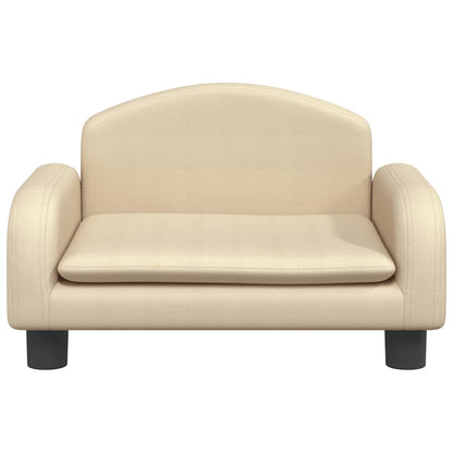 Cama para cães 50x40x30 cm tecido cor creme