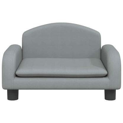 Cama para cães 50x40x30 cm tecido cinzento-claro