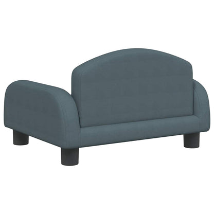 Cama para cães 50x40x30 cm tecido cinzento-escuro