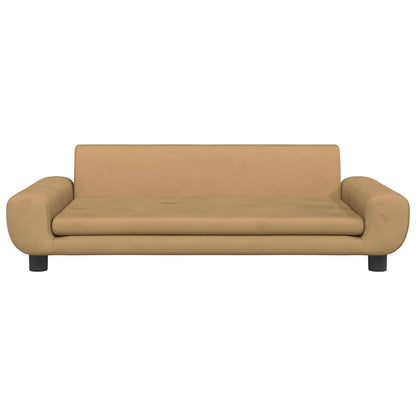 Cama para cães 100x54x33 cm veludo castanho