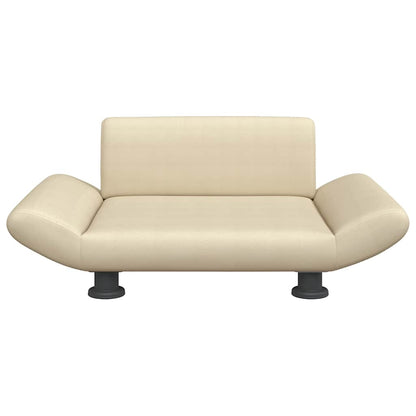 Cama para cães 70x45x28 cm tecido cor creme