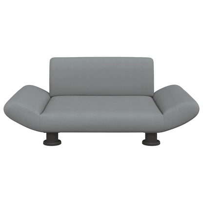 Cama para cães 70x45x28 cm tecido cinzento-claro