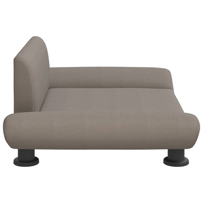 Cama para cães 70x45x28 cm tecido cinzento-acastanhado