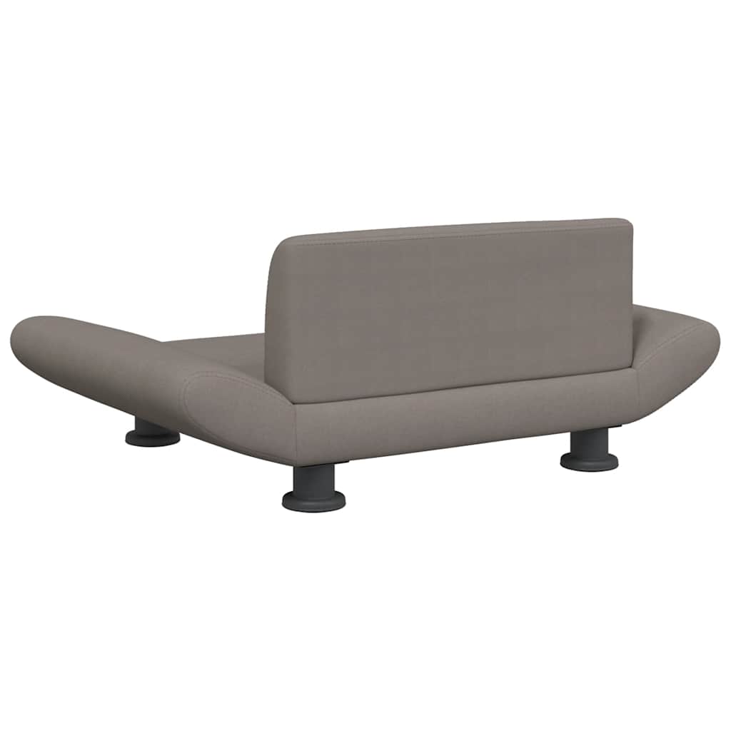 Cama para cães 70x45x28 cm tecido cinzento-acastanhado