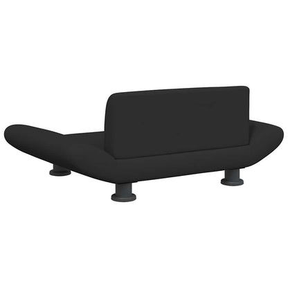 Cama para cães 70x45x28 cm tecido preto
