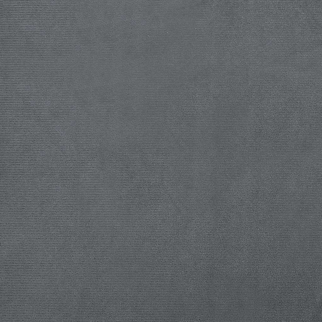 Cama para cães 100x50x21 cm veludo cinzento-escuro