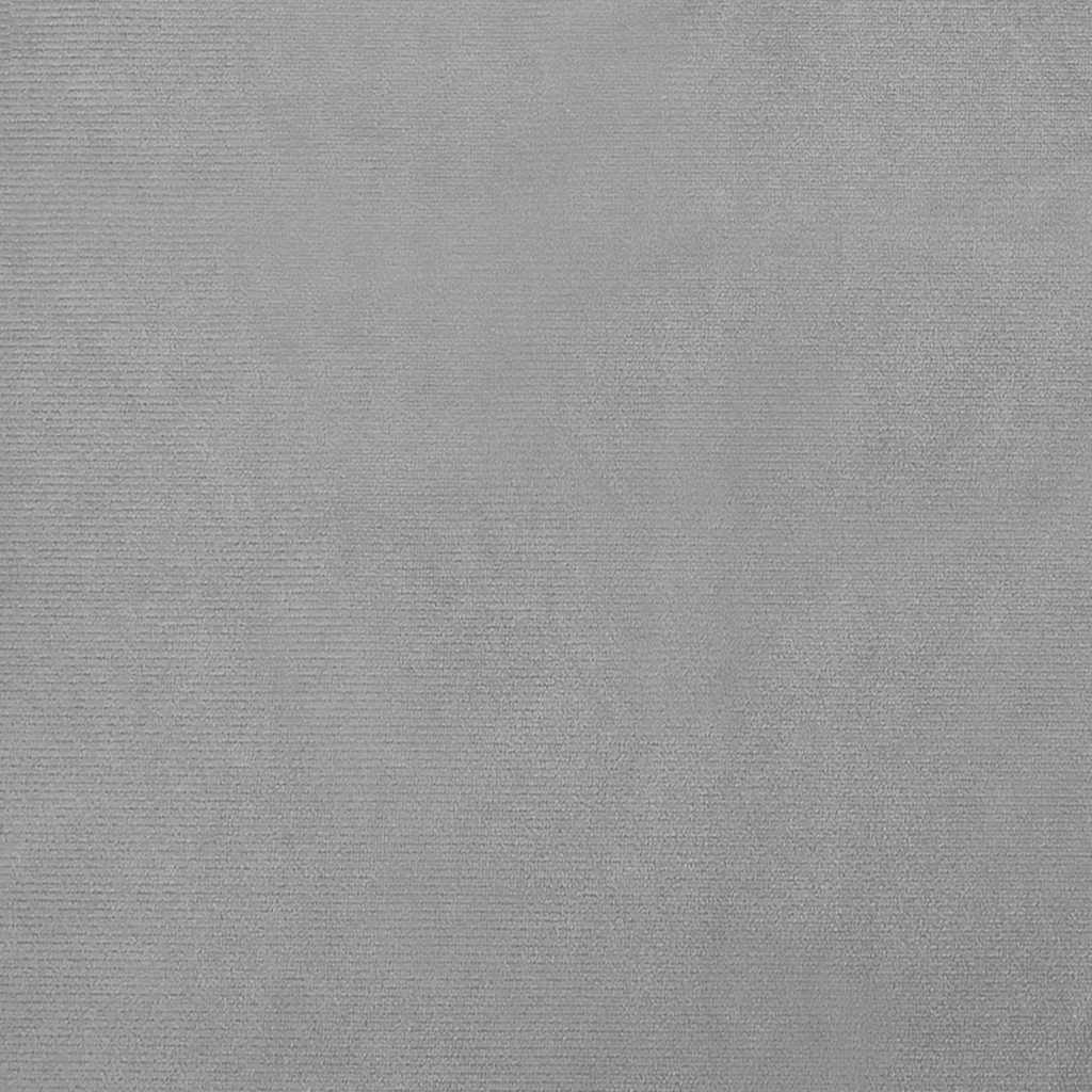 Cama para cães com extensão 100x50x30 cm veludo cinzento-claro