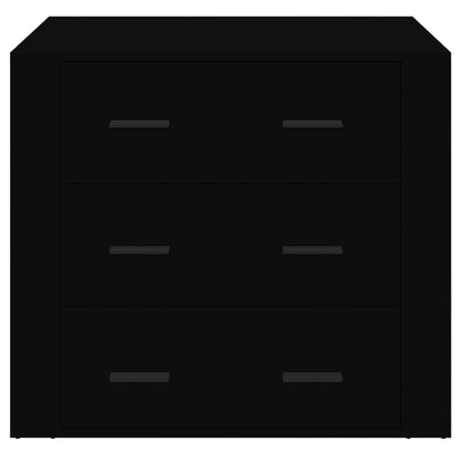 Aparador 80x33x70 cm derivados de madeira preto