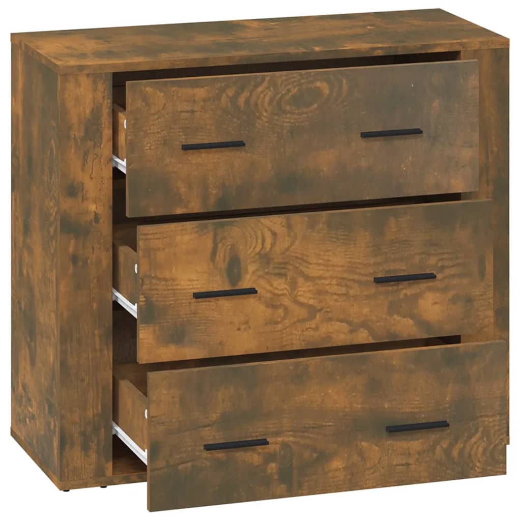 Aparador 80x33x70 cm madeira processada carvalho fumado