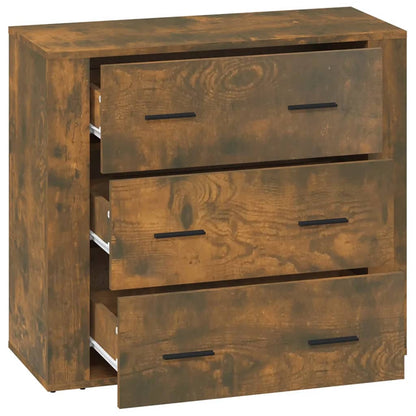 Aparador 80x33x70 cm madeira processada carvalho fumado