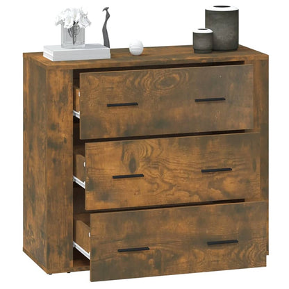 Aparador 80x33x70 cm madeira processada carvalho fumado