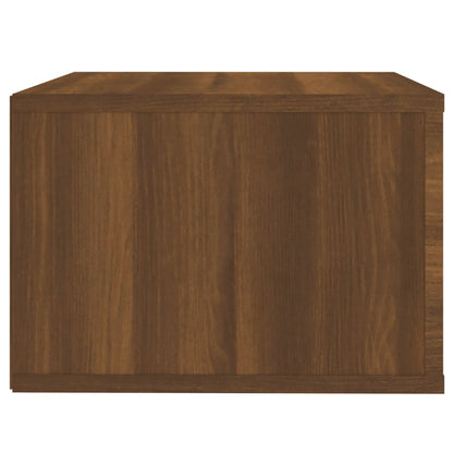 Mesa de cabeceira de parede 50x36x25 cm carvalho castanho