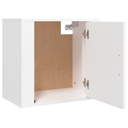 Mesas de cabeceira de parede 2 pcs 50x30x47 cm branco