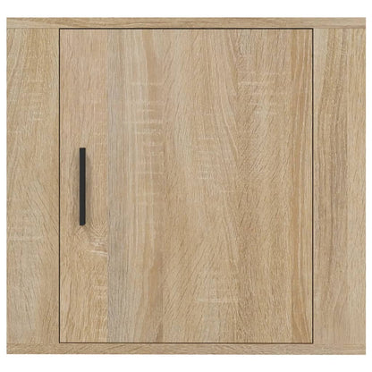 Mesas de cabeceira parede 2 pcs 50x30x47 cm cor carvalho sonoma