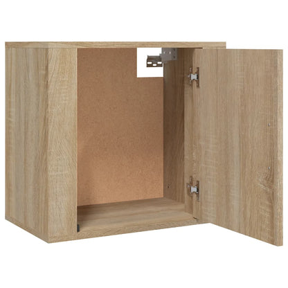 Mesas de cabeceira parede 2 pcs 50x30x47 cm cor carvalho sonoma