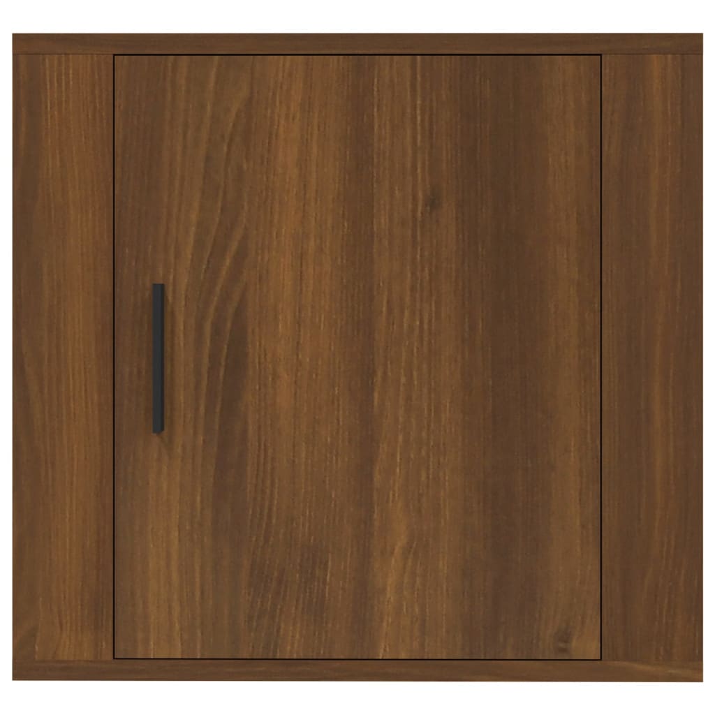 Mesa de cabeceira de parede 50x30x47 cm carvalho castanho