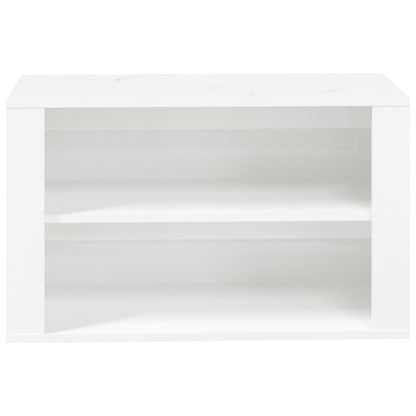 Sapateira 75x35x45 cm derivados de madeira branco brilhante